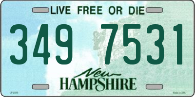 NH license plate 3497531