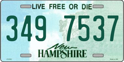 NH license plate 3497537