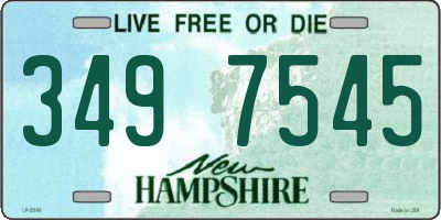 NH license plate 3497545