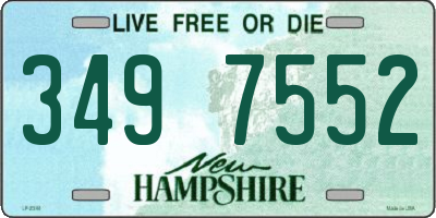 NH license plate 3497552