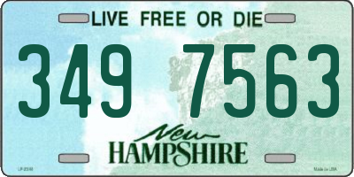 NH license plate 3497563