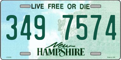 NH license plate 3497574