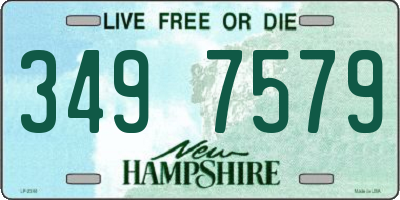 NH license plate 3497579