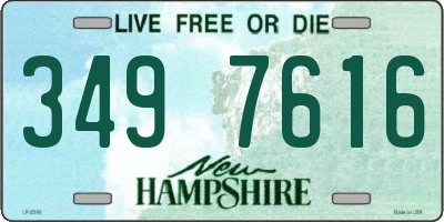 NH license plate 3497616