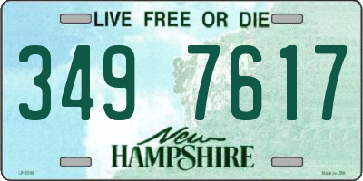 NH license plate 3497617