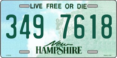NH license plate 3497618