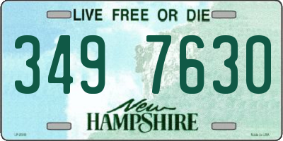 NH license plate 3497630