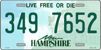 NH license plate 3497652