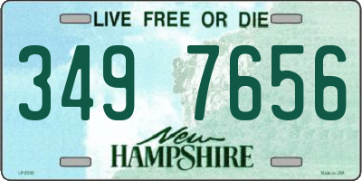 NH license plate 3497656