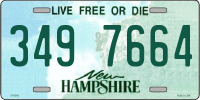 NH license plate 3497664
