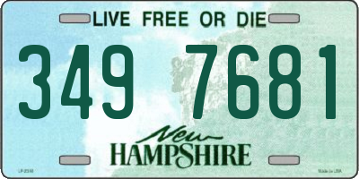 NH license plate 3497681