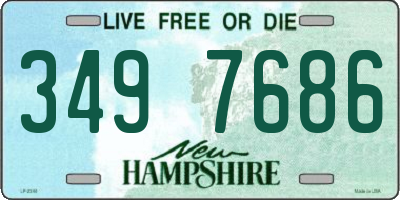 NH license plate 3497686