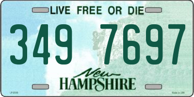 NH license plate 3497697