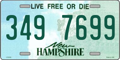 NH license plate 3497699