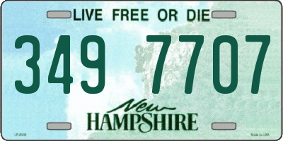 NH license plate 3497707