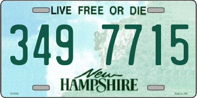 NH license plate 3497715