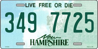 NH license plate 3497725