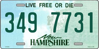 NH license plate 3497731