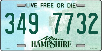 NH license plate 3497732