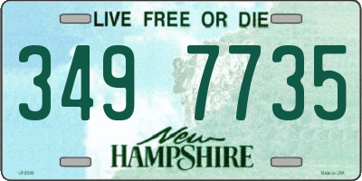 NH license plate 3497735