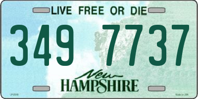 NH license plate 3497737