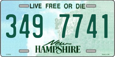 NH license plate 3497741