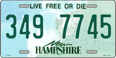 NH license plate 3497745