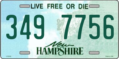 NH license plate 3497756
