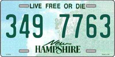 NH license plate 3497763