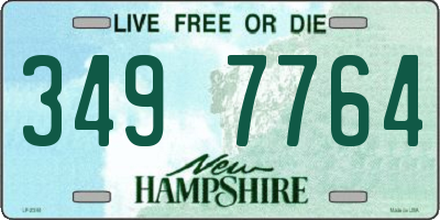 NH license plate 3497764
