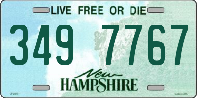NH license plate 3497767