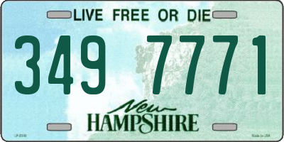 NH license plate 3497771