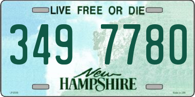 NH license plate 3497780