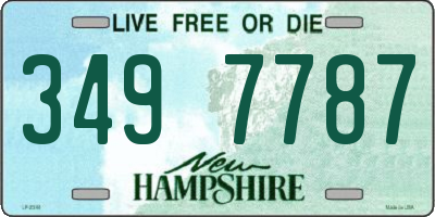 NH license plate 3497787
