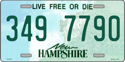 NH license plate 3497790