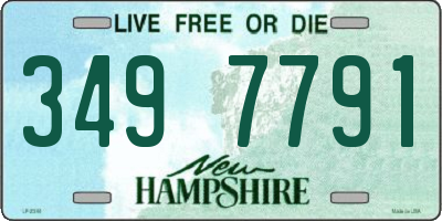 NH license plate 3497791