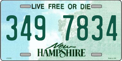 NH license plate 3497834