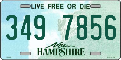 NH license plate 3497856