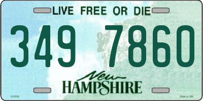 NH license plate 3497860