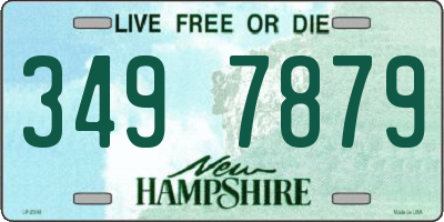 NH license plate 3497879