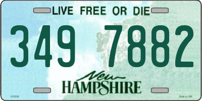 NH license plate 3497882