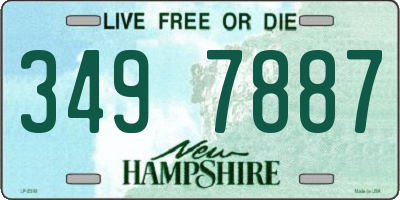 NH license plate 3497887