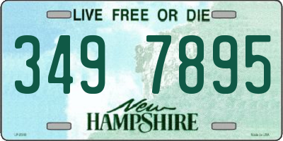 NH license plate 3497895