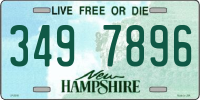 NH license plate 3497896