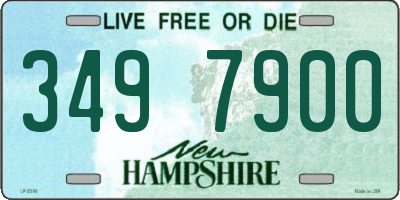 NH license plate 3497900