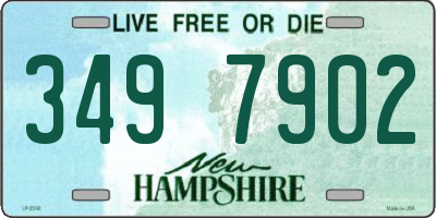 NH license plate 3497902