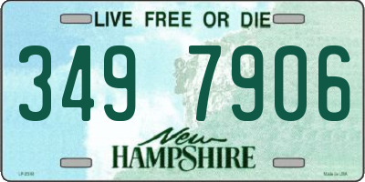 NH license plate 3497906
