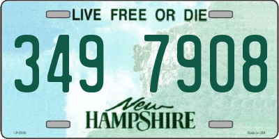 NH license plate 3497908