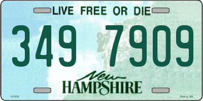 NH license plate 3497909