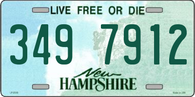 NH license plate 3497912